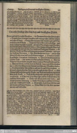 Die Predigten über den drey und dreissigsten Psalm