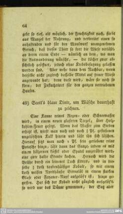 49. Scott´s blaue Dinte, um Wäsche dauerhaft zu zeichnen
