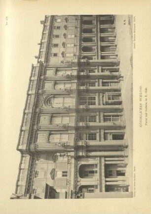 Taf. XVI. Königliches Schloss. Portal und Gallerie im II. Hofe