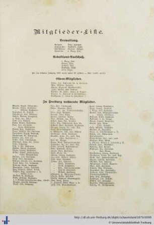 Mitglieder-Liste.