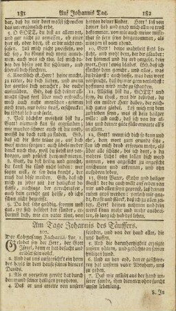 Am Tage Johannis des Täuffers