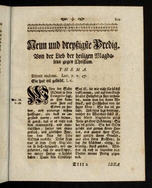 699-718, Acht und dreyßigste Predig.