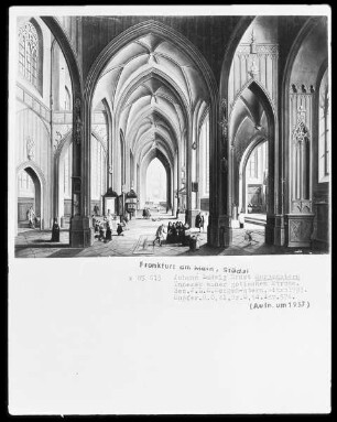 Inneres einer gotischen Kirche