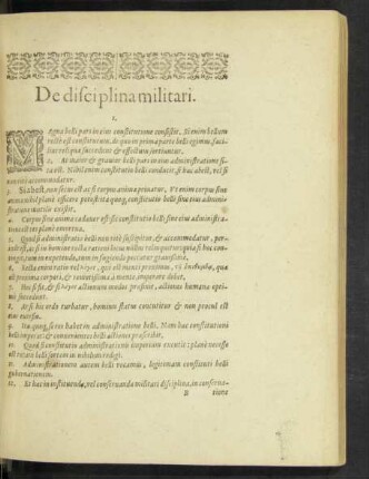 De disciplina militari.