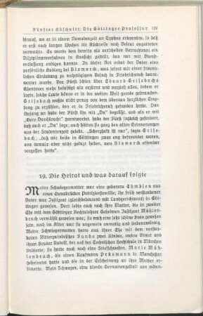 19. Die Heirat und was darauf folgte
