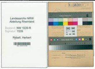 Entnazifizierung Herbert Rebell , geb. 25.04.1911 (Lehrer)