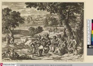 [Genreszene. Bauern bei der Obsternte]