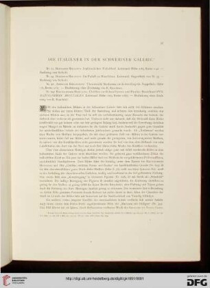 Die Italiener, Franzosen, Altniederländer und Deutschen in der Schweriner Galerie