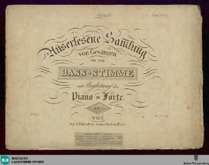 Arie : (Mentre ti lascio - Tochter von dir zu scheiden); für eine Bass-Stimme, mit Begleitung des Piano-Forte