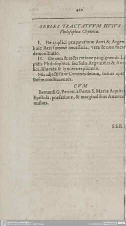 DE TRIPLICI PRAEPARATIONE AURI ET ARGENTI.