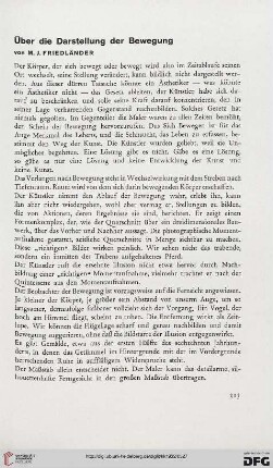 Über die Darstellung der Bewegung