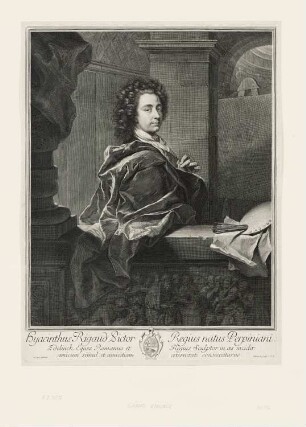 Hyacinthus Rigaud Pictor Regius natus Perpiniani