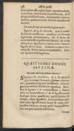 Quaestiones Domus Septimae