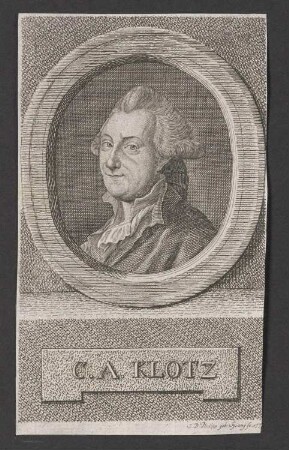 Porträt Christian Adolph Klotz (1738-1771)