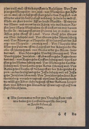 Wie Fortunatus wider gen Venedig kam/ ...