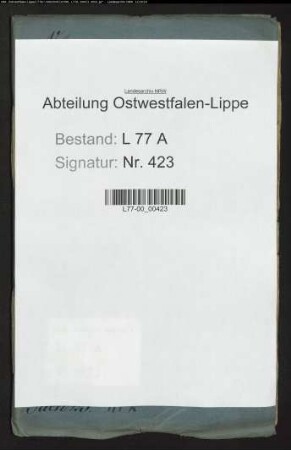 Anstellung der Justizbeamten beim Amt Varenholz, Bd. 2