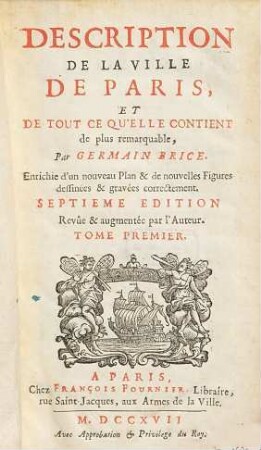 Description de la ville de Paris : et de tout ce qu'elle contient de plus remarquable, Tome 2, 3