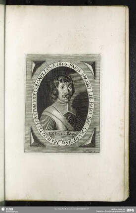 Paris Spanko Lib: Baro Sac: Caes: Regiaeq[ue] Maiestatis Equitum Vice Colonellus Ao. 1649.