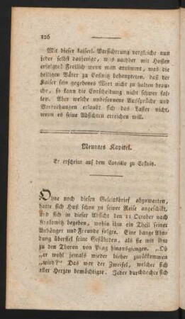 Neuntes Kapitel. Er erscheint auf dem Concilio zu Costnitz.