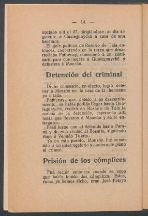 Prisión de los cómplices