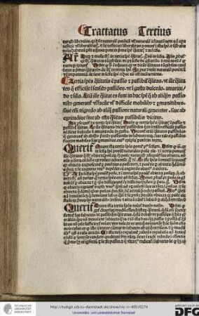 Tertia species qualitatis est passio et passibilis qualitas...