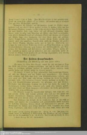 Der Seiden-Knopfmacher