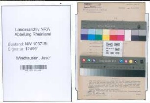Entnazifizierung Josef Windhausen , geb. 03.02.1903 (Staatsanwalt)