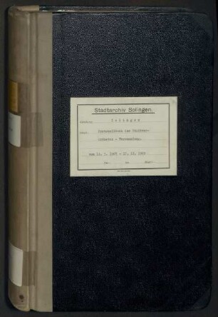 Solingen: Stadtverordnetenversammlung 1907-1909