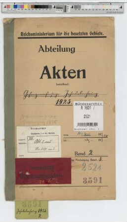 Gefangenen-Fürsorge. Jahresabrechnung 1925: Bd. 2