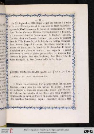 Chose rémarquables dans la ville de Pallanza et son territoire