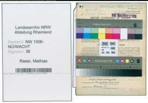 Entnazifizierung Mathias Rieter , geb. 22.01.1887 (Landwirt)