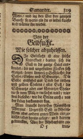 Von der Gelbsucht.