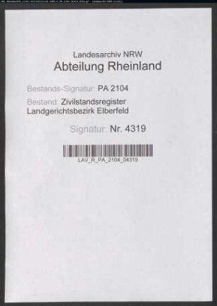 Sterberegister Solingen