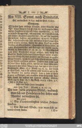 Am VIII. Sonnt. nach Trinitatis.