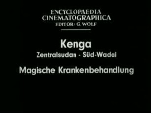 Kenga (Zentralsudan, Süd-Wadai) - Magische Krankenbehandlung