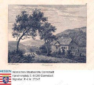 Darmstadt, Kirschberg mit sogen. Emmelinenhütte