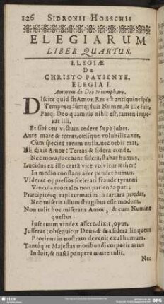 Elegiarum Liber Quartus