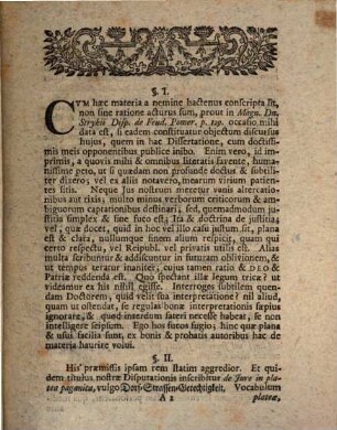 De iure in platea paganica, vulgo Dorff-Straßen-Gerechtigkeit, disputatio Carolina