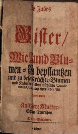 Der verständige Gartenmeister