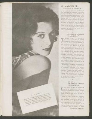 La vida de Carlos Gardel "Tropical Films"