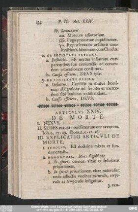 Articulus XXIV. De Morte.