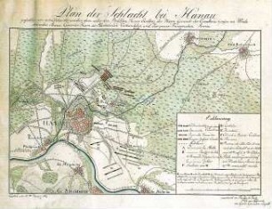 WHK 33 Krieg mit Frankreich 1792-1805: Plan der Schlacht bei Hanau, 30. Oktober 1813
