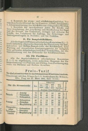 Preis-Tarif