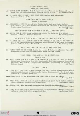 Miniaturen (Nr. 206-209)
