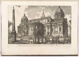 Veduta della Facciata di dietro della Basilica di S. Maria Maggiore (Rückansicht der Basilika S. Maria Maggiore), aus der Folge "Vedute di Roma"