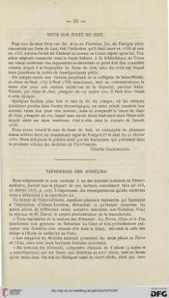 1: Tapisseries des Gobelins