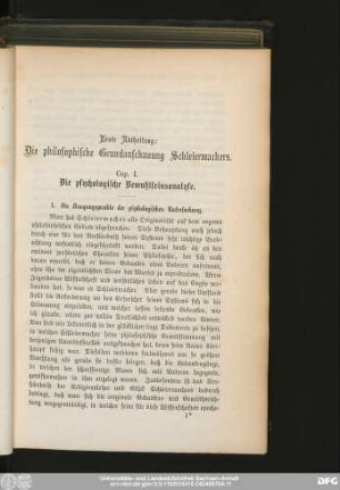 1. Ausgangspunkte der psychologischen Untersuchung.