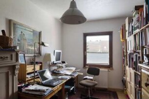 Arbeitszimmer von Róža Domašcyna (*1951) in ihrem Haus in Bautzen; sorbisch-deutsche Lyrikerin, Schriftstellerin und Übersetzerin
