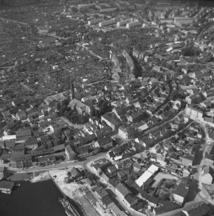 Altstadt von Wittenberge : Blickrichtung Nordwesten