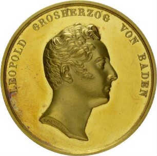 Medaille Leopold von Baden Regierungsantritt 1830